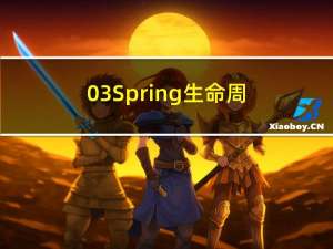 03 Spring生命周期