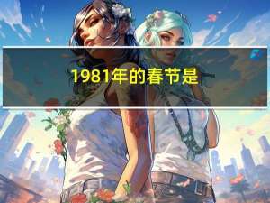 1981年的春节是