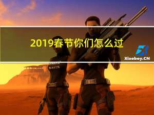 2019春节你们怎么过