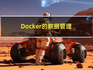 Docker的数据管理（dockerfile等）