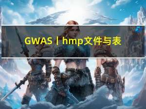 GWAS丨hmp文件与表型处理算法