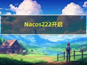 Nacos2.2.2开启鉴权配置