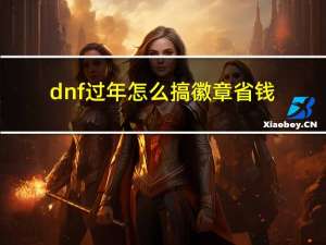 dnf过年怎么搞徽章省钱