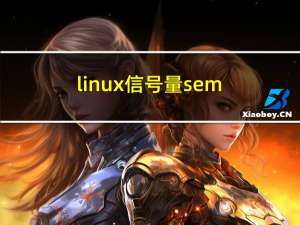 linux 信号量semget/semop/semctl