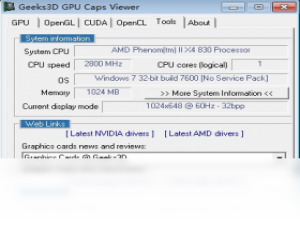 【GPU Caps Viewer】免费GPU Caps Viewer软件下载