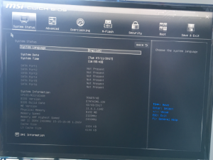 BIOS设置 微星B250M-F U盘升级BIOS