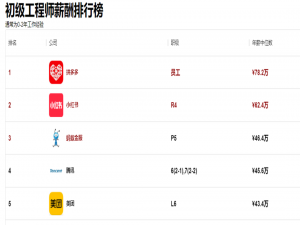 惊呆！大厂研发岗薪资大揭秘：PDD初级工程师年薪78W，美团L10专家岗年薪近500W！