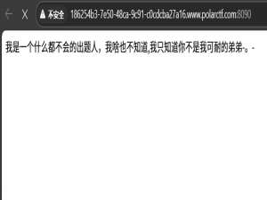 【WEB】[Polar靶场] 简单 16-20题 详细笔记