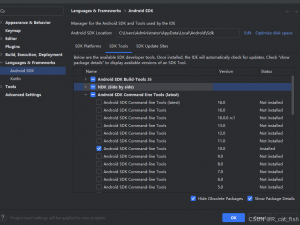 unity打包安卓显示sdk platform tools version 0.0＜XX的一种解决方法