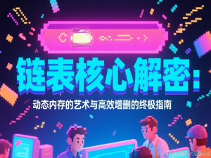 【数据结构】链表核心解密：动态内存的艺术与高效增删的终极指南