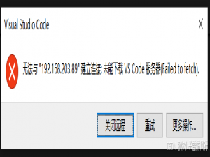 无法与 192.168.203.89 建立连接 未能下载 VS Code 服务器(Failed to fetch)——解决方式参考_未能下载vscode服务器