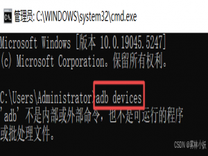 adb 不是内部或外部命令，也不是可运行的程序或批处理文件。_adb不是内部或外部命令,也不是可运行的程序