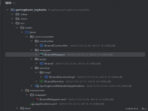 springboot(3.4.8)整合mybatis