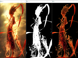 Python----OpenCV（图像分割——彩色图像分割，GrabCut算法分割图像）_opencv中基于颜色的图像分割