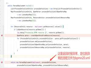 Springboot+activiti启动时报错XMLException: Error reading XML