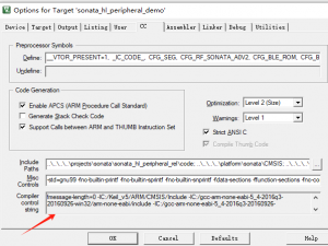 完整编译命令行参数解析（针对 ARM Cortex-M0 + 嵌入式项目）_-mcpu编译选项