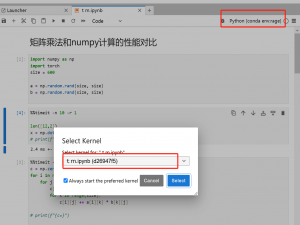 jupyter lab使用(linux环境)