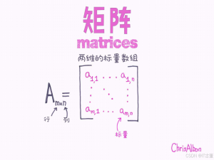 【漫话机器学习系列】116.矩阵（Matrices）