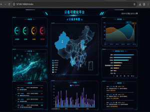 基于Vue的工业设备大屏可视化模板(含设备地图分布+宣传模块+报表展示+三维模型加载预览)