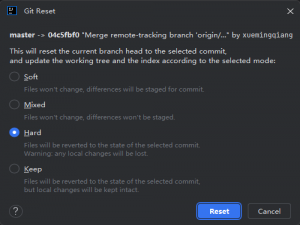 Git重置（Reset）详解：Soft、Mixed、Hard、Keep四大模式的区别与使用指南_git reset hard和soft区别