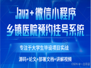 基于微信小程序的乡镇医院预约挂号系统设计与实现