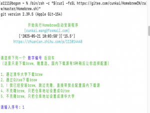 MacOS安装Homebrew（国内镜像源）傻瓜式安装_homebrew 国内源