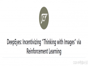 【AI大模型前沿】DeepEyes：小红书与西安交大联合打造的多模态深度思考模型