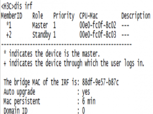 网络基础17：IRF实验（H3C设备）