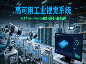 【基于C# + HALCON的工业视系统开发实战】十、高可用工业视觉系统：.NET Core + Halcon容器化部署与智能运维_halcon 容器化部署