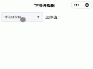微信小程序 自定义组件 下拉选择框_微信小程序下拉框