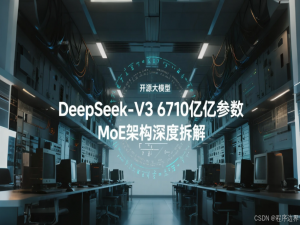 开源大模型天花板？DeepSeek-V3 6710亿参数MoE架构深度拆解_32b 70b v3