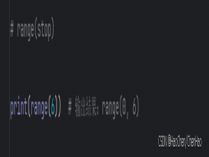 Python中的内置函数range()_python range