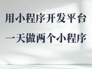 用小程序开发平台一天做俩小程序？这赚钱效率我服了_开发微信小程序挣钱