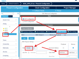 STM32外设DA实战-DAC + DMA 输出正弦波_stm32dac输出正弦波