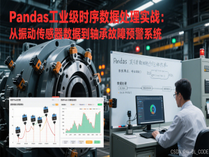 【Python高阶开发】1. Pandas工业级时序数据处理实战：从振动传感器数据到轴承故障预警系统