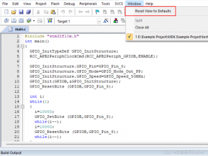 【ARM】Keil恢复默认设置_keil怎么恢复默认布局