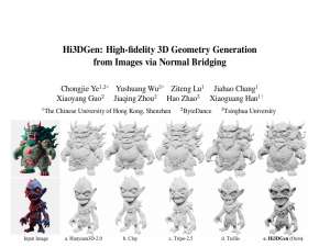 ICCV 2025 | CUHK深圳&字节跳动联手打造：Hi3DGen 重塑 3D 生成技术！