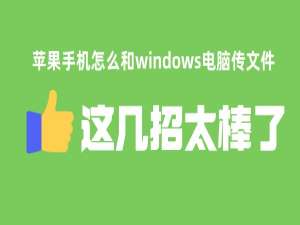 苹果手机怎么和windows电脑传文件？4种方案任选，都简单_苹果手机数据传输到电脑的方法