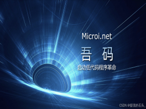【Microi 吾码】开启低代码开发的无限可能之旅