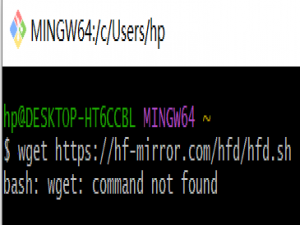 Windows git bash中出现wget: command not found的解决方案
