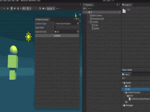 ⭐ Unity 编辑器扩展：简单自动合并多个 Mesh 并导出为 .asset