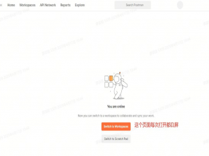 打开postman后一直空白