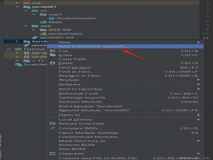 idea 没有 add framework support（添加框架支持）选项