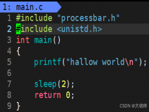 【Linux】第一个小程序—进度条