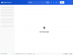 Docker 提示Docker Engine stopped