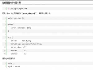 【安全漏洞】隐藏服务器指纹：Nginx隐藏版本号配置修改与重启全攻略