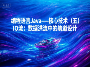 编程语言Java——核心技术篇（五）IO流：数据洪流中的航道设计