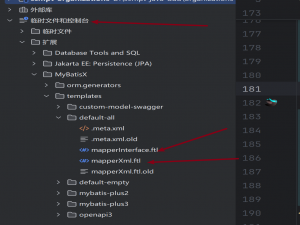 mybatisX的自定义模板生成