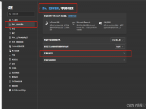 Edge浏览器设置默认搜索引擎，以及修改bing搜索不区分国内外站点_edge搜索引擎入口