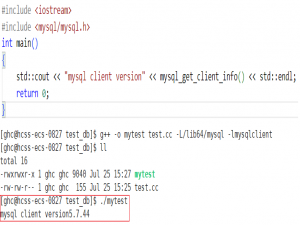 13.使用C连接mysql
